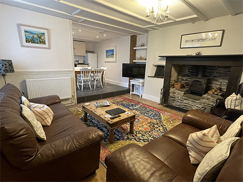 The Lounge at  Spring Gardens Cottage - Wadebridge - Cornwall